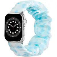 CaseOnline Scrunchie elastinen rannekoru Apple Watch 6 (40mm) - Blueforal