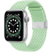 CaseOnline Punottu elastinen rannekoru Apple watch 6 (44mm) - pistachio