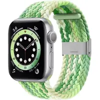 CaseOnline Punottu elastinen rannekoru Apple watch 6 (40mm) - gradientgreen