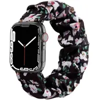 CaseOnline Scrunchie elastinen rannekoru Apple Watch 7 (41mm) - Classic flower