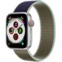 CaseOnline Apple Watch 5 (44 mm) nylonrannekoru - Khaki Blue
