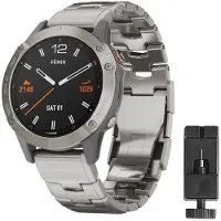 CaseOnline Rannekoru titaani Garmin Fenix 6 - Hopea