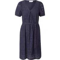 Vila Viamalina V-Neck S/S Dress/Pb - Navy - XS