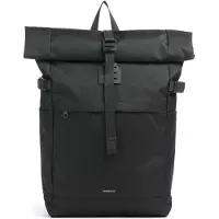 Sandqvist Icon Rolltop Backpack M - Black - ONE SIZE