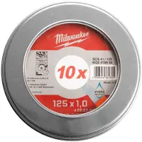 Milwaukee Hiova katkaisulaikka PRO+ SCS41; 125x1,0 mm; 10 kpl.