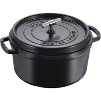 Staub Buster Punch Gryta 28 Cm, 5,2 L I Svart Med Rostfritt Handtag - Black - 28 CM