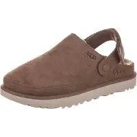 Ugg for woman. 1138252 Goldenstar Brown Leather Clogs (40), Flat, Velcro, Casual