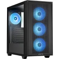 Chieftec – E-ATX Gaming case, T Glass, 4xRGB fan, w/USB Type C, support Back-Connect MB, Black (GS-03B-OP)