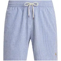 Ralph Lauren Uimashortsit 'Traveler' kuninkaallisen sininen / valkoinen