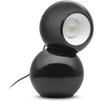 Stilnovo Design-pöytävalaisin Gravitino, himmennettävä, Musta, Olohuone/ruokailutila, Metalli, Design
