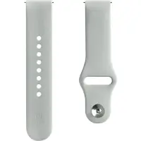 Evelatus 20 mm silikoniset lenkkirannekkeet (130 mm M / L) Hopeanväriset