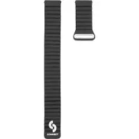 Connect Älykello Connect 20 mm litteä pää, nahka–silikonilenkki magneettinen kellonranneke, 130 mm M / L, musta