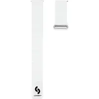 Connect 22 mm litteä pää, silikonilenkkinen magneettinen kelloranneke, 130 mm M / L, valkoinen