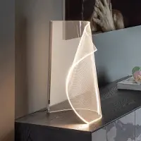 Schuller Valencia Design-pöytävalaisin Velos, himmennettävä, Kirkas/läpinäkyvä, Olohuone/ruokailutila, Synteettinen materiaali, Design