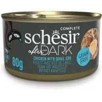 Schesir 12x80g After Dark kana & muna märkäruokaa kissoille