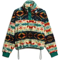 Superdry for woman. W2012348A Super-soft fleece with beige print (S), Casual, Polyester
