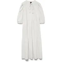 Vero Moda Vmpretty 3/4 Long Dress Wvn Ga - White - S