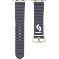 Connect Watch 38 / 40 / 41 mm merellinen nahkainen kellonranneke tummansininen