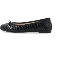Bianco Biamadison Ballerina Croco Patent - Black - 41