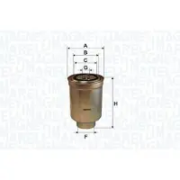 MAGNETI MARELLI Polttoainesuodatin 153071762560