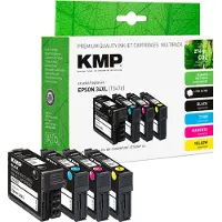 KMP – E222XV, Musta, Syaani, Magenta, Keltainen, 17 ml, 11 ml, 4 kpl, 1100 sivua, Monipakkaus (1637,4005)