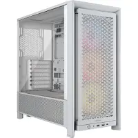 Corsair Frame 4000D RS ARGB ATX-kotelo lasipaneelilla, valkoinen