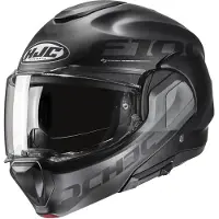 HJC F100 Hetal Flip-Up Kypärä Matta/Musta/Harmaa unisex, size XS