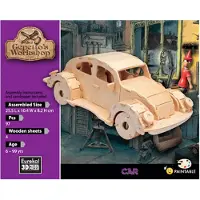 Eureka Gepetto's Workshop Wooden Construction Kit 3D - Car