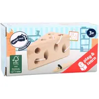 Small Foot Design Threading Game Cheese and Mouse aktiivilelu puinen 3 y+ 2 kpl