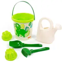 Cavallino Toys Cavallino Safari XL Bucket Set with Sand Molds Dino 8pcs.