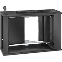 APC NetShelter WX 6U Low-Profile, seinäkiinnitettävä 19" kaappi, musta