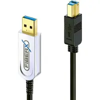 PureLink | FiberX Series | USB-A - USB-B | 3.2 Gen 2 | 35m | Musta