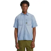 G-Star Slanted Double Pocket Regular Shirt - Blue - L
