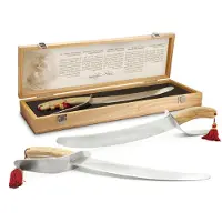 Pulltex Hussard samppanjasapeli, 50,5 cm, ruostumatont teräs/tammi