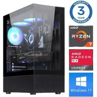 INTOP Tietokone Ryzen 7 5700X 64GB 1TB SSD M.2 NVME RX580 8GB WIN11