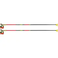 LEKI PRC 750 Bright Red-Neonyellow Maastohiihtosauvat Bright Red/Neon Yellow 135 cm