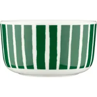 Marimekko Piccolo kulho 5 dl, valkoinen/vihreä