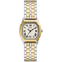 Fossil Analoginen kello 'Harlow' kulta / hopea