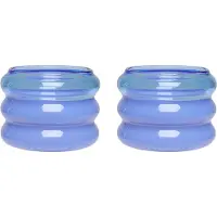 Design Letters - Bubble. Kynttilälyhty 5,6 cm 2 kpl Blue/Milky blue