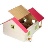 Hipo Vaaleanpunainen hevostalli (1:24), Kids Globe