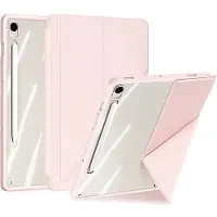 DUX Samsung Galaxy Tab S10 FE/S9 FE/S9 Magi Irrotettava 2-in-1 Folio kotelo - Pinkki
