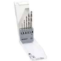 Bosch 5-osainen puuporanteräsarja, 2–6 mm, 1/4 tuuman kuusikulmavarsi