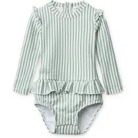 Liewood Sille Baby Seersucker Swimsuit - Green - 56