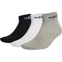 Adidas Urheilusukat 'Think Linear' harmaa / musta / valkoinen