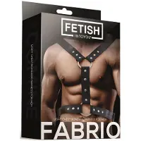 Fetish Black Shadow Fetish Fabrio Light Chest Bondage Harness