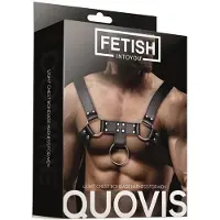 Fetish Black Shadow Fetish Quovis Light Chest Bondage Harness