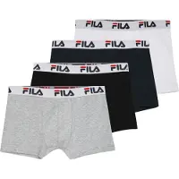 FILA Alushousut meleerattu harmaa / kirkaanpunainen / musta / valkoinen