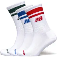 New Balance Everyday Stripe Midcalf 3 Pack - White - S