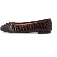Bianco Biamadison Ballerina Croco Patent - Burgundy - 38