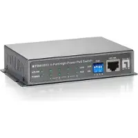 Level One FSW-0513, Fast Ethernet (10/100), Täysin kaksipuolinen, Power over Ethernet -tuki